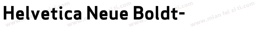 Helvetica Neue Boldt字体转换
